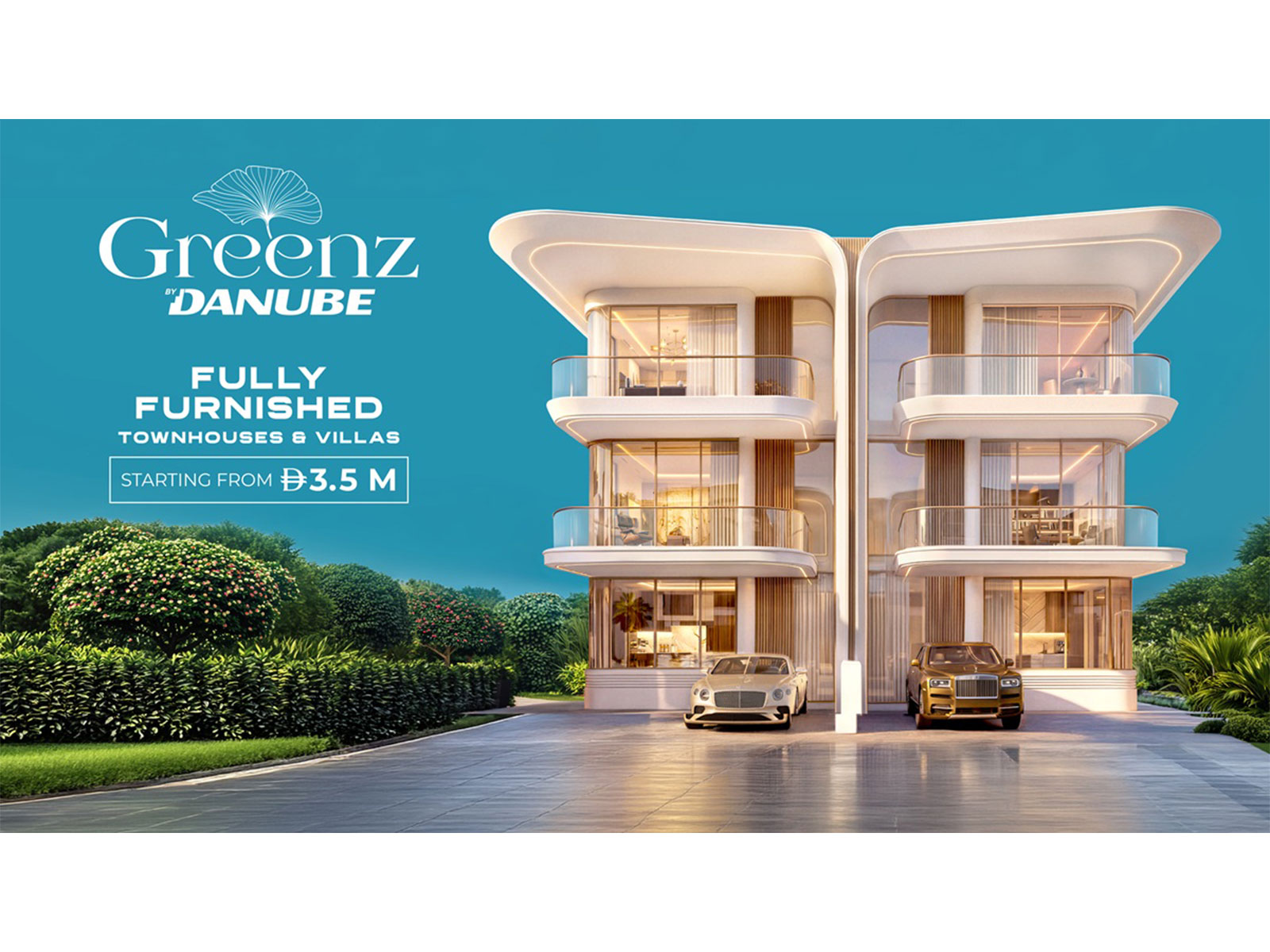 ברושור פרויקט Greenz by Danube - מבט על וילות הפרימיום בדובאי